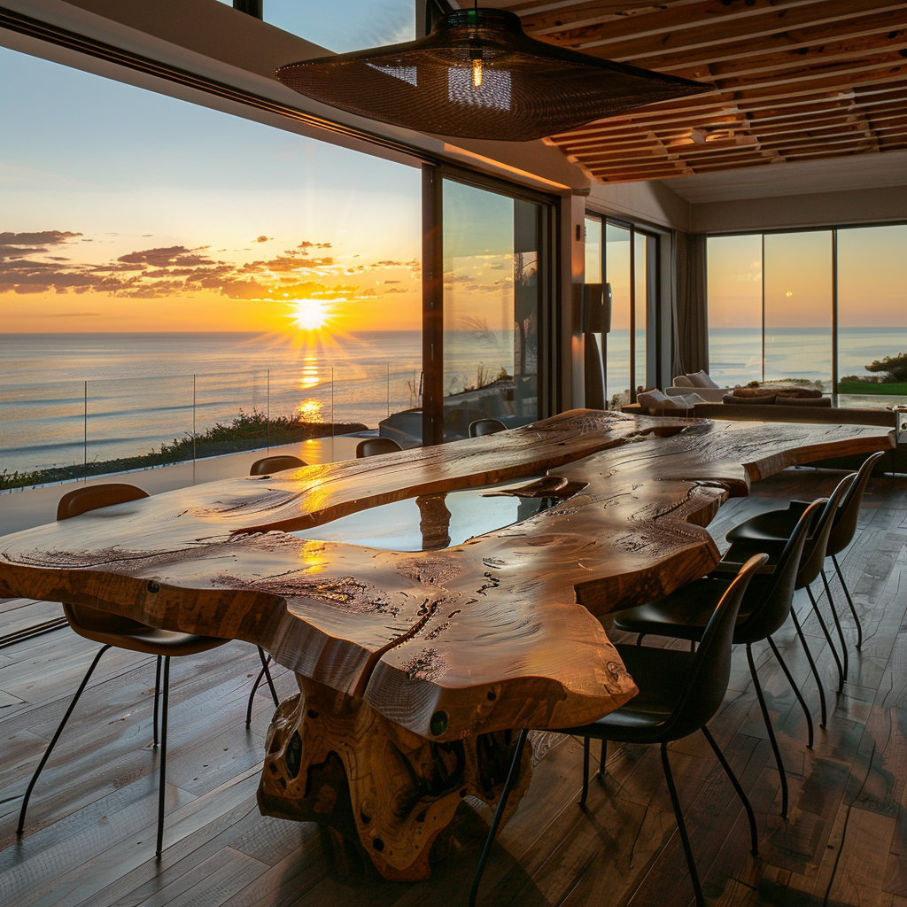 Предметы интерьера из окаменелого дерева